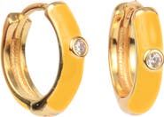 Color Shout Enamel Huggie Hoops