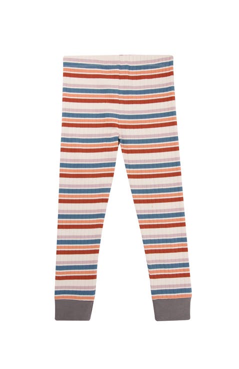 Organic Cotton Retro Stripe Print Leggings (Toddler, Little Kids, Big Kids)