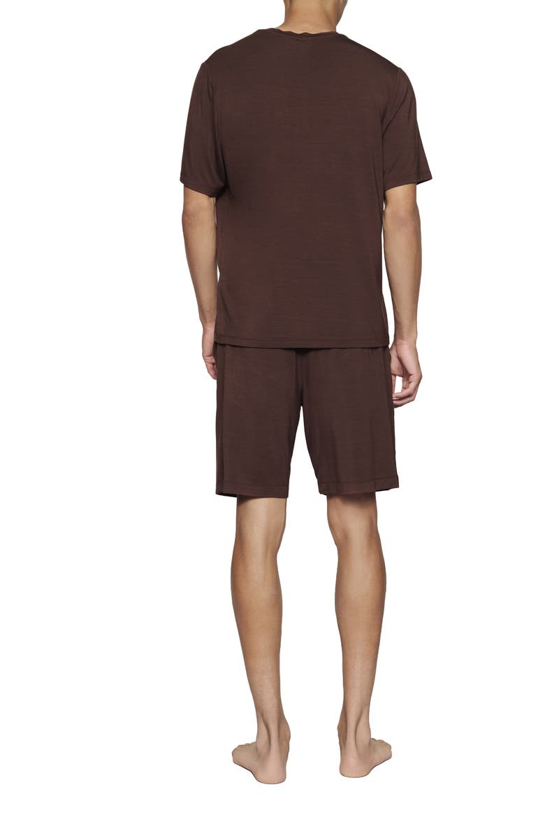 Henry Stretch Tencel® Modal Short Pajamas, Alternate, color, CHOCOLATE