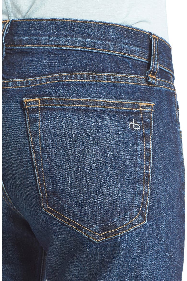 Crop Straight Leg Jeans, Alternate, color, KINGSBURY