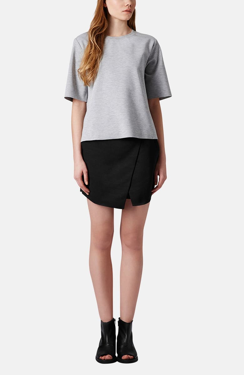 Topshop Woven Wrap Skort, Alternate, color,
