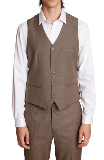 Paisley & Gray Eaton Modern Fit Vest In Brown