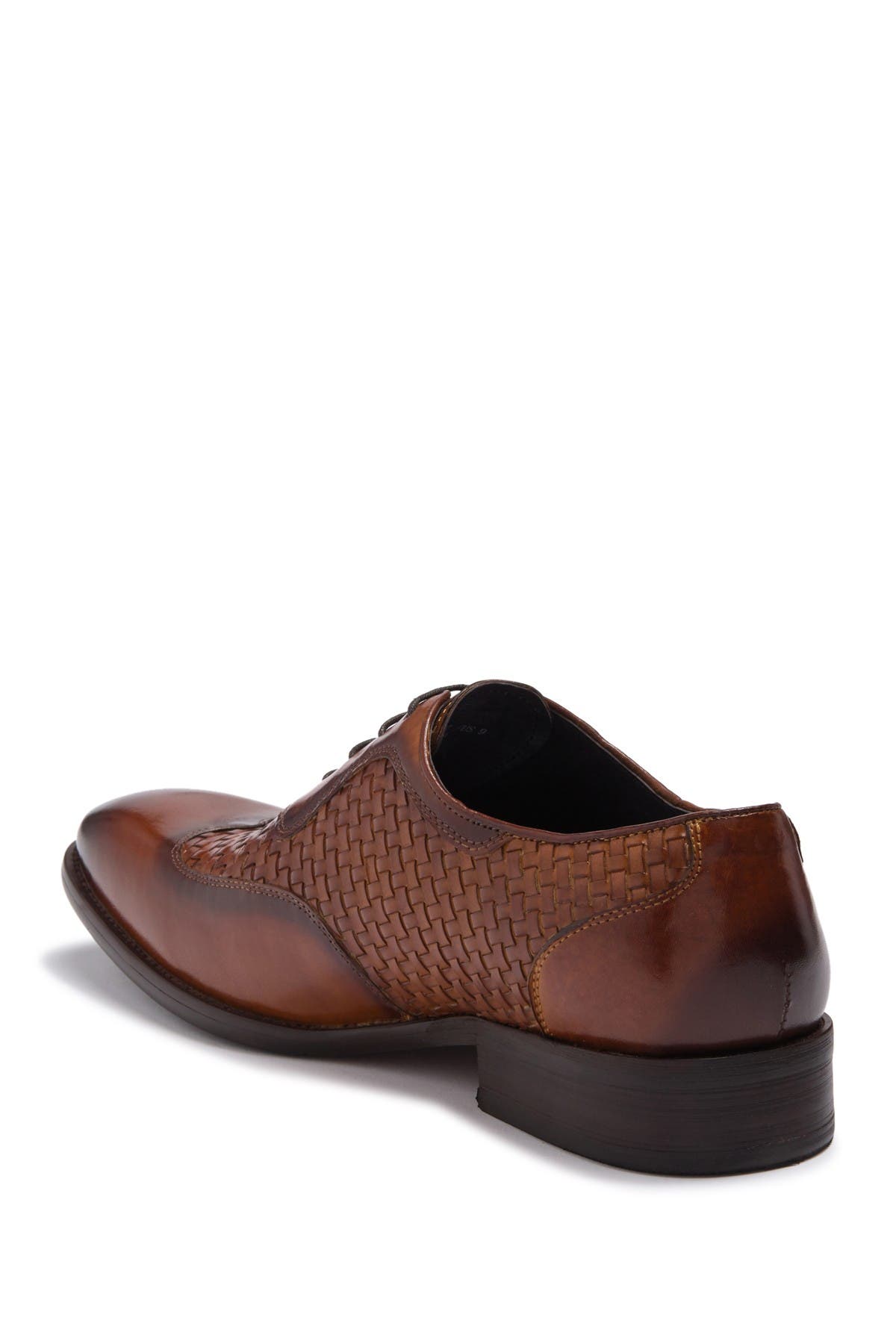 Maison Forte Lisbon Woven Leather Oxford, Alternate, color, 