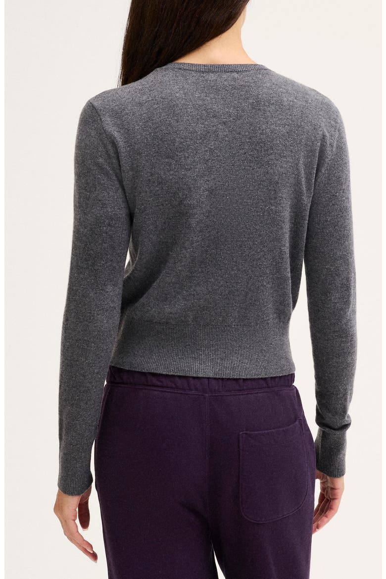 The Sophia Argyle SoftWool Cardigan, Alternate, color, HEATHER GREY AND MERLOT ARGYLE
