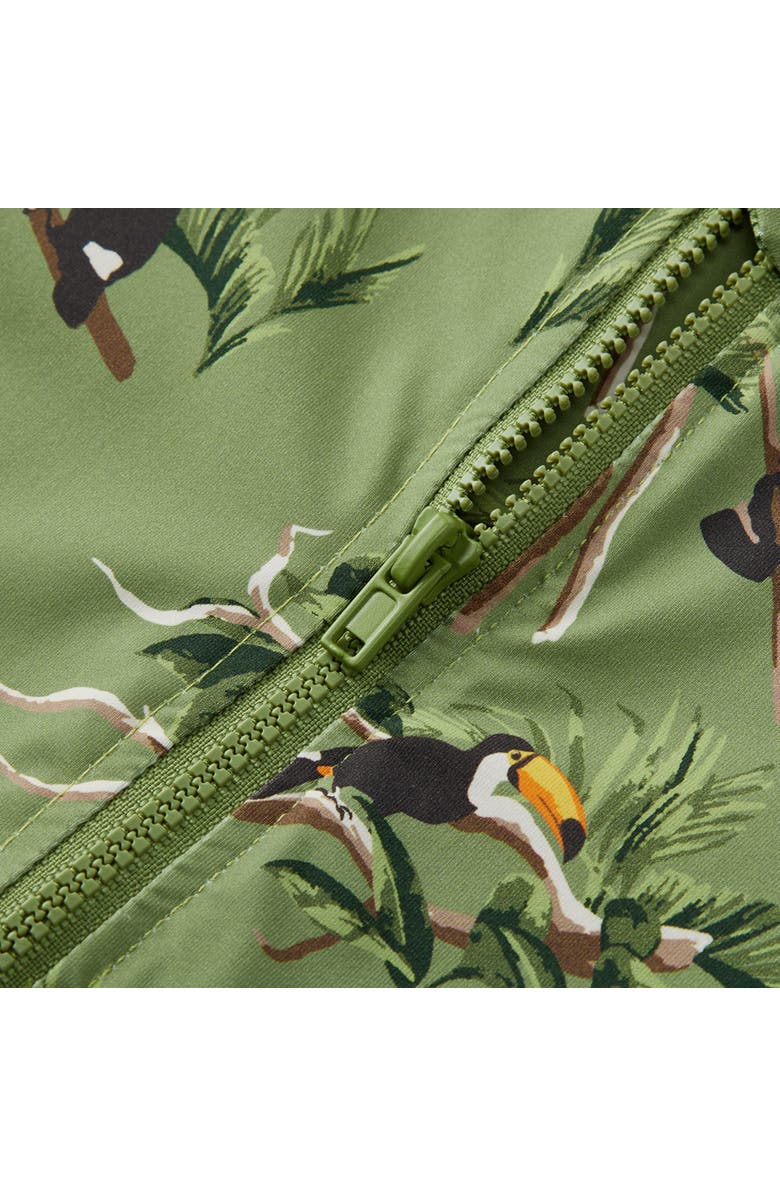 Milkbarn Zipper Shortall Swimsuit, Alternate, color, Toucan