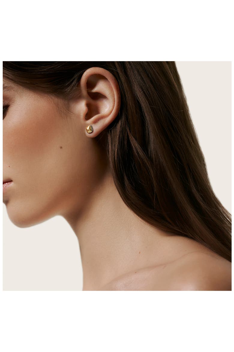 Classic Chain Sugarloaf Stud Earrings, Alternate, color, SILVER/ GOLD