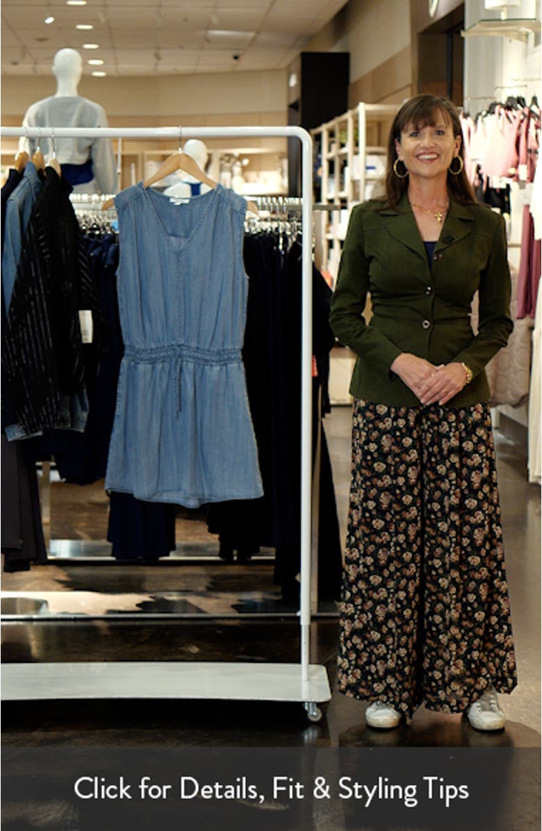 Ginger Sleeveless Chambray Minidress, sales video thumbnail