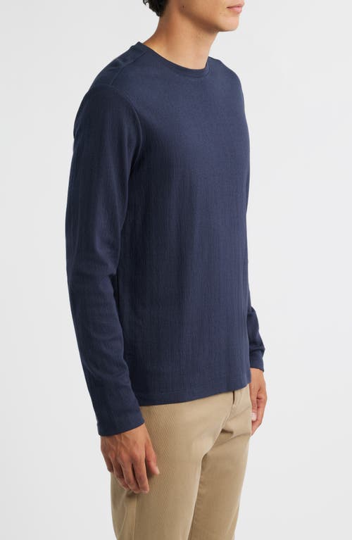 Robert Barakett Christopher Long Sleeve Pima Cotton T-shirt In Blue