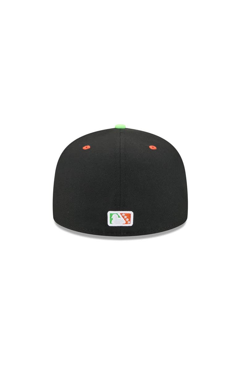 New Era Men's New Era  Black Jacksonville Jumbo Shrimp Theme Nights 59FIFTY Fitted Hat, Alternate, color, 