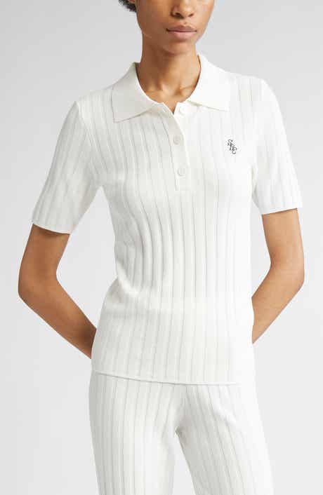 Sporty & Rich SRC Embroidered Rib Polo