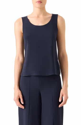 Scoop Neck Silk Tank