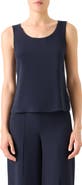 Akris Scoop Neck Silk Tank