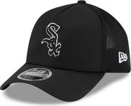 New Era Men's New Era Black Chicago White Sox 2026 Batting Practice Apex 9FORTY Adjustable Trucker Hat