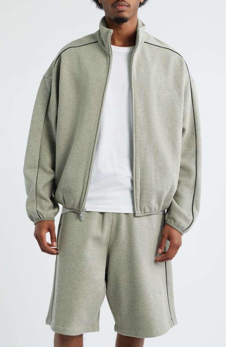 Fear of God Essentials Modern Fit Fleece Track Jacket, Main, color,