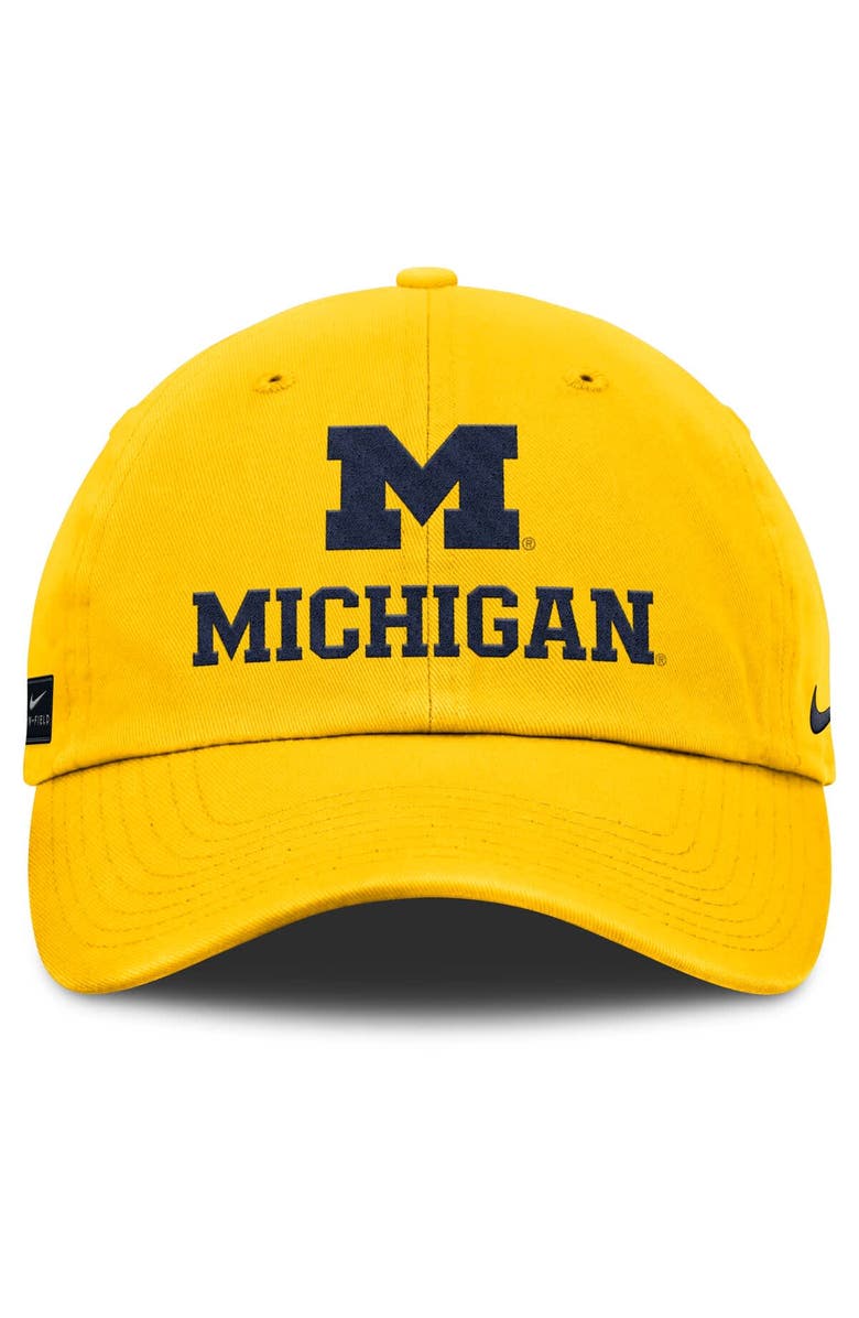 Nike Men's Nike Maize Michigan Wolverines 2025 Sideline Club Adjustable Hat, Alternate, color, 