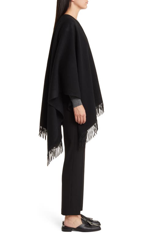 Vince Wool & Cashmere Ruana In Black