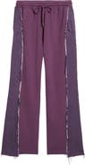 HONOR THE GIFT Distressed Denim Panel Flare Sweatpants