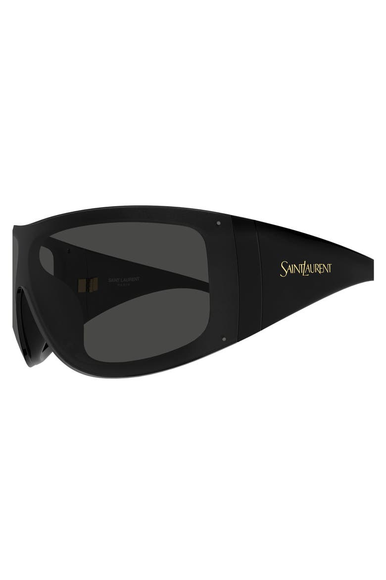 SL 914 Shield Sunglasses, Alternate, color, BLACK