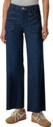 KUT from the Kloth Meg High Waist Raw Hem Wide Leg Jeans