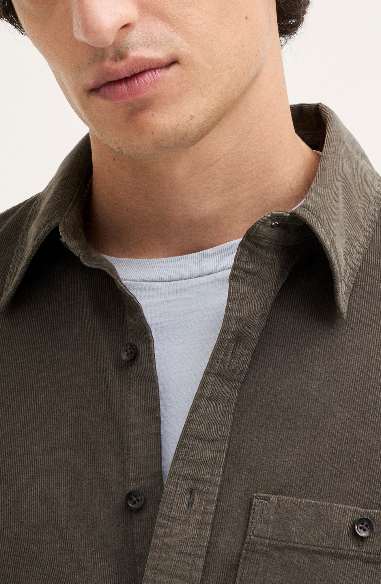 Madewell Corduroy Long Sleeve Button Up Shirt (Men) | Nordstrom