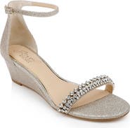 Jewel Badgley Mischka Lora Wedge Sandal