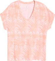 Tommy Bahama Kauai Palm Bay Print Cotton Blend T-Shirt