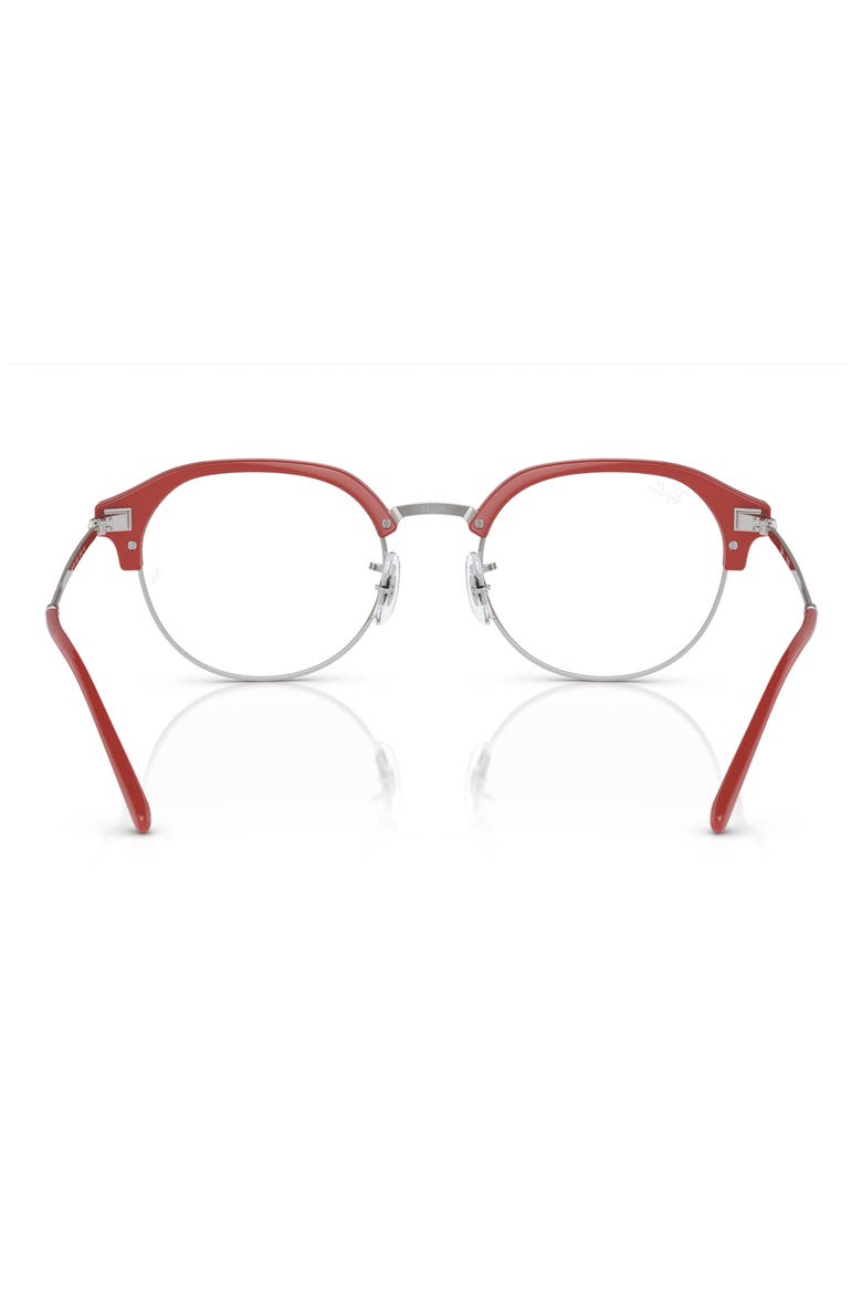 0RX7229 53mm Irregular Optical Glasses, Alternate, color, SILVER
