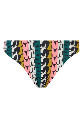 Maaji Abstract Geo Sublimity Bikini Bottoms In Green