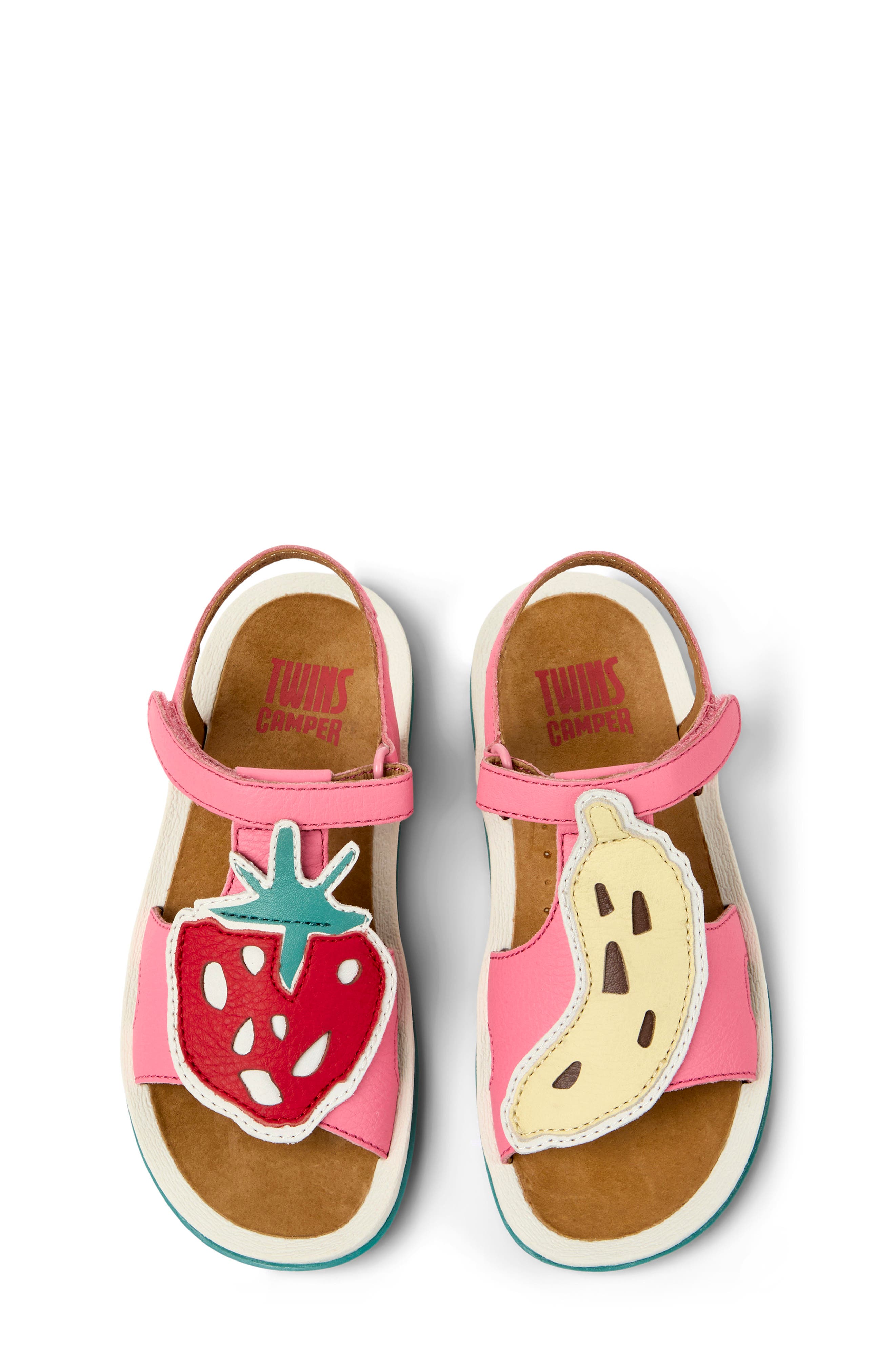 Camper Kids' Bicho Twins Mismatch Sandal, Alternate, color, Pink Multi