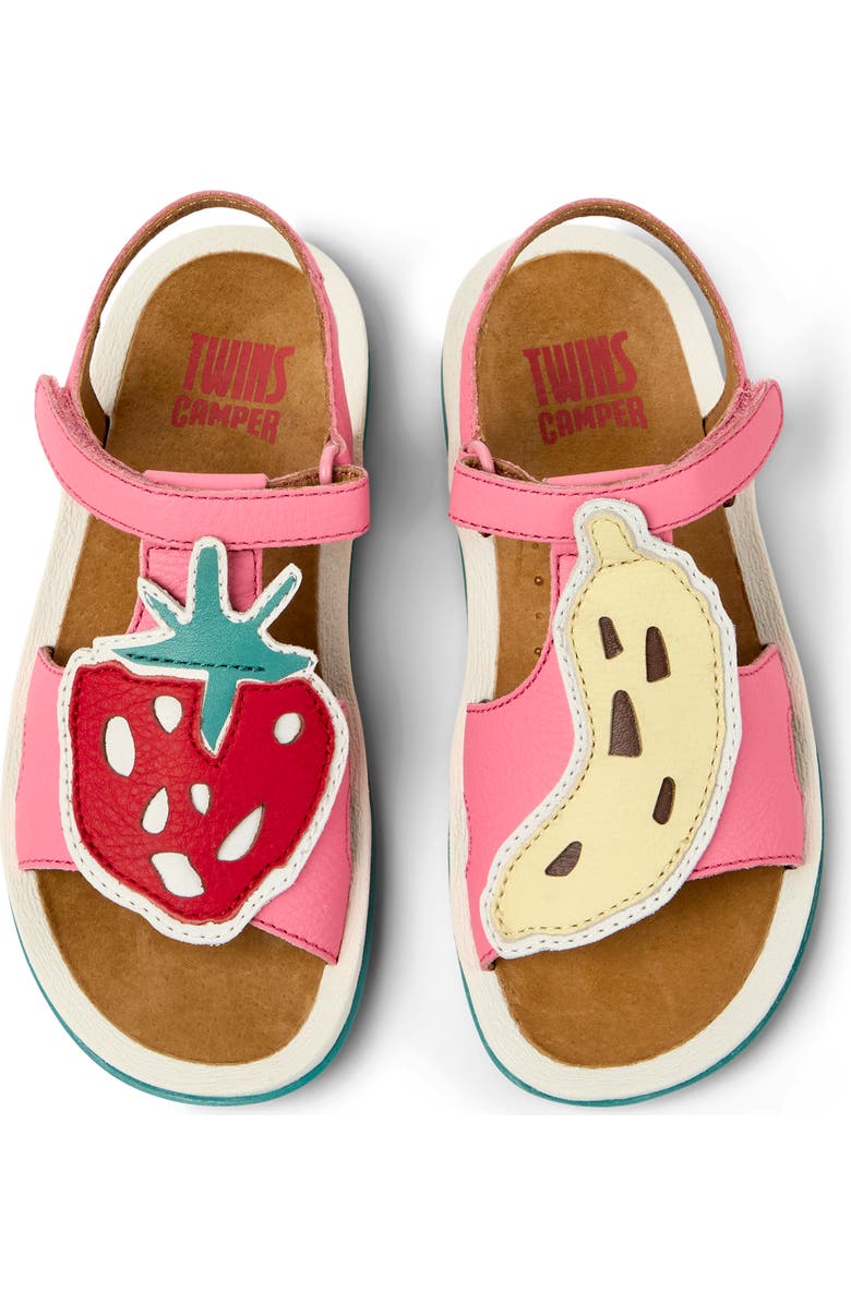 Camper Kids' Bicho Twins Mismatch Sandal, Alternate, color, Pink Multi
