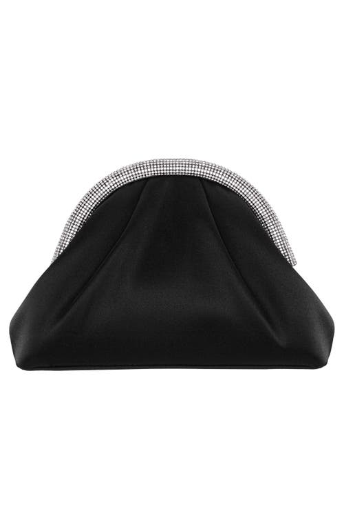 Nina Jane Frame Clutch In Black