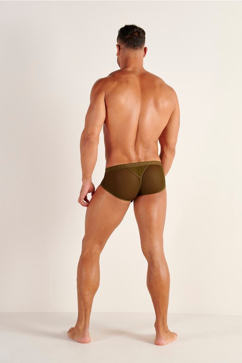 Personal Allure Mini Briefs, Alternate, color, Olive