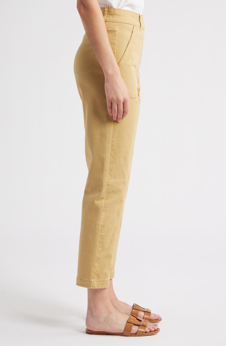 Hue Stretch Twill Utility Pants, Alternate, color, Kelp