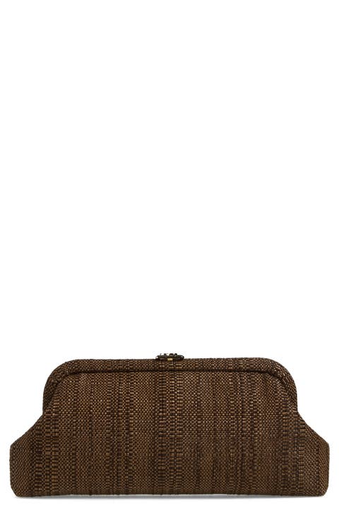 Skylar Raffia Clutch