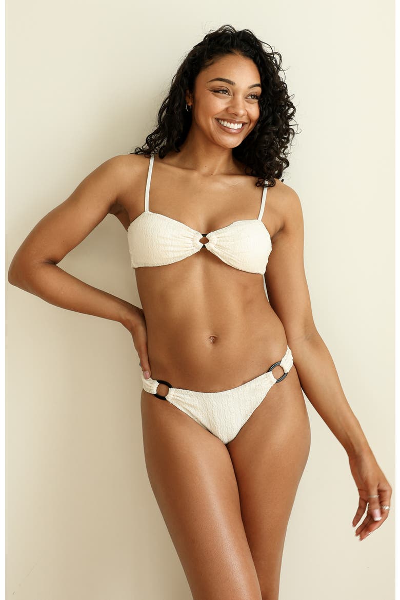 All My Love Bandeau Bikini Top, Main, color, Cream
