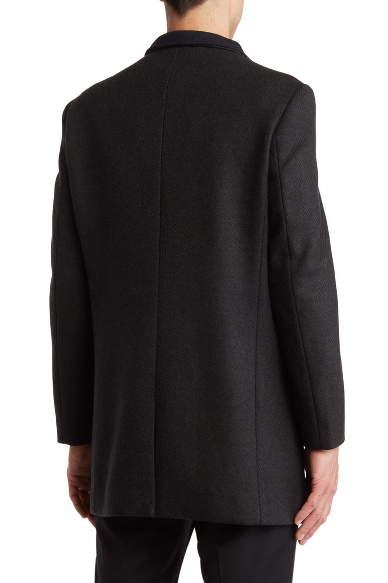 Genoa Wool Blend Twill Coat, Alternate, color, OLIVE TWILL