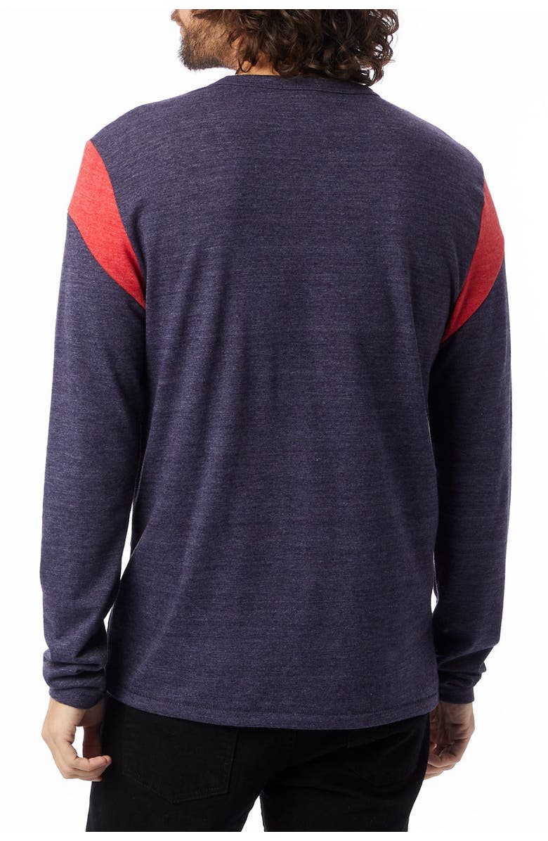 Alternative Shoulder Stripe Eco-Jersey Long Sleeve T-Shirt, Alternate, color,