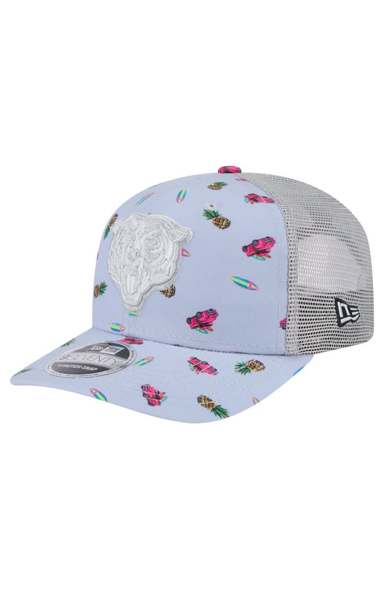 New Era Men's New Era Light Blue Chicago Bears Adventure Surfboard 9SEVENTY Adjustable Hat, Main, color, Light Blue