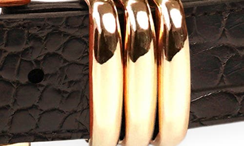 Petit Moments Polished Belt In Brown