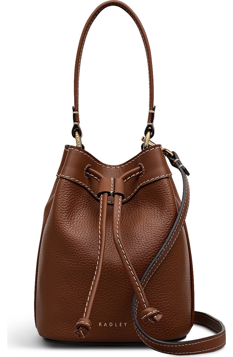 Radley Albany Avenue Mini Drawstring Crossbody Bag, Main, color, Cognac