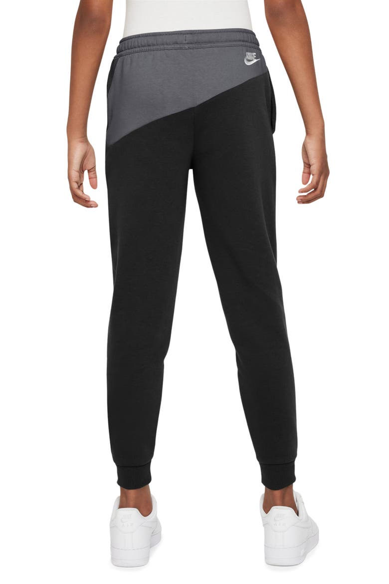 Kids' Amplify Club Joggers, Alternate, color, BLACK/ SMOKE GREY/ WHITE
