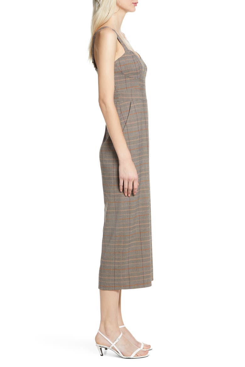 Old Fashioned Plaid Jumpsuit, Alternate, color, RUST