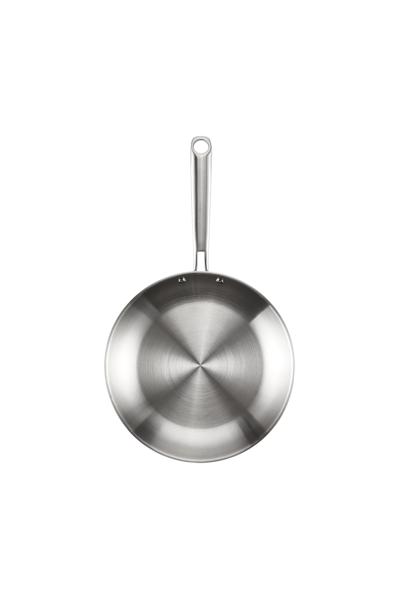 Gourmet Stainless Steel Twin Frypan 8" & 10", Alternate, color, Silver