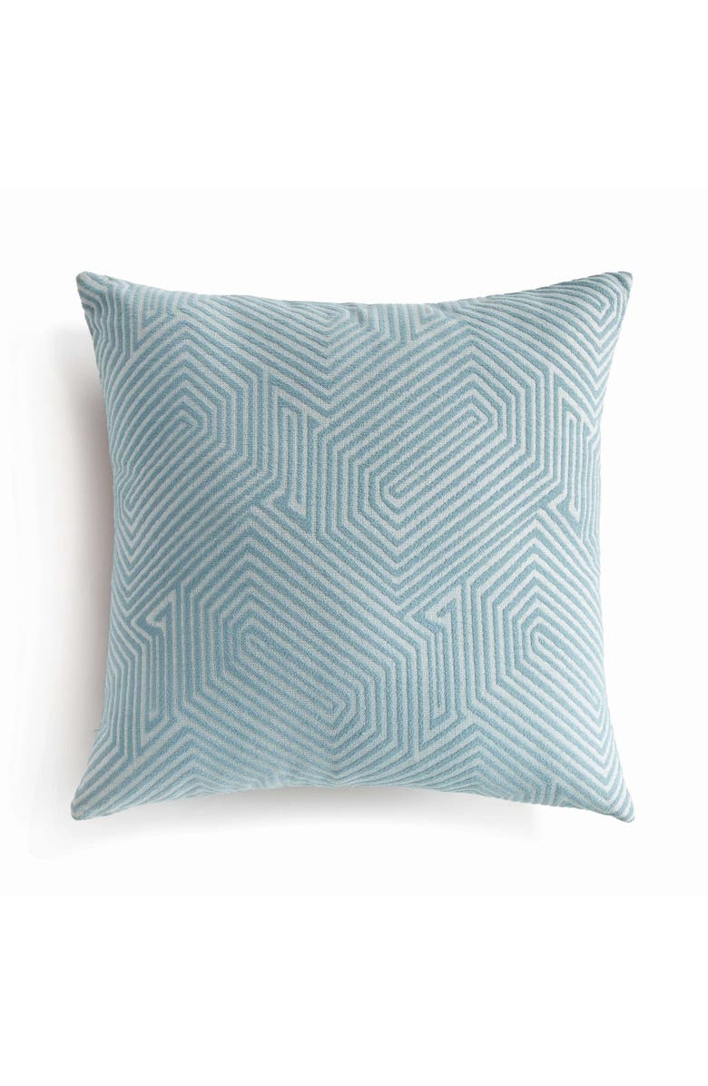 Napa Home & Garden Sora Square Indoor-Outdoor Pillow 24", Main, color, Blue