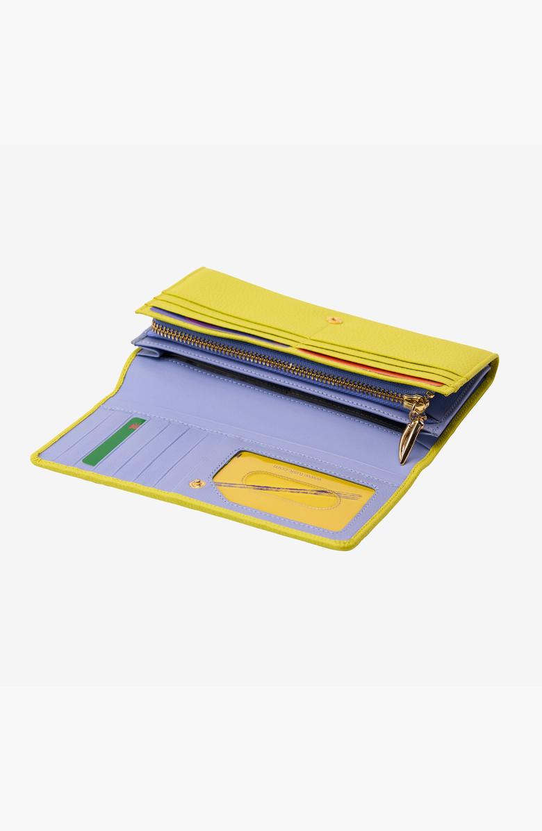 Tusk Ascot Flap Over Wallet, Alternate, color, Lime