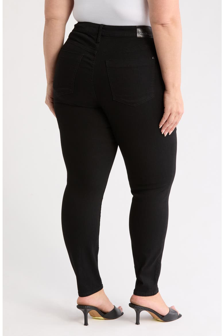 Bombshell Skinny Jeans, Alternate, color, BLACK RINSE