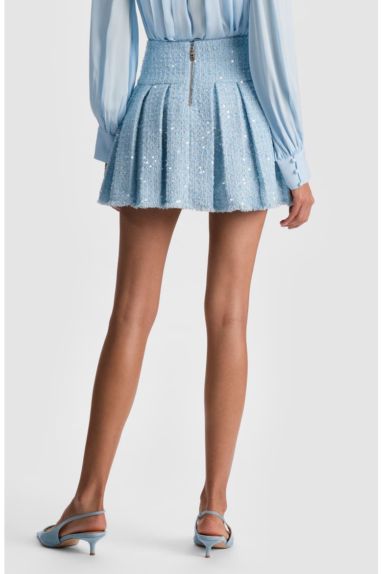 Emilie Box Pleat Miniskirt, Alternate, color, CAROLINA BLUE