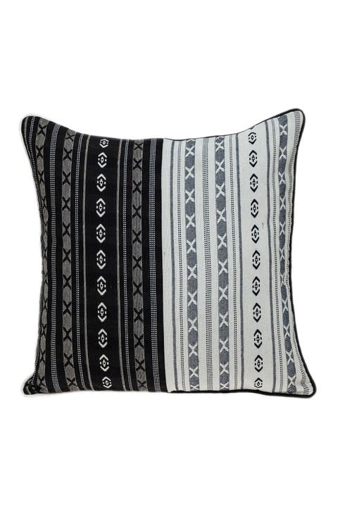 Max Transitional White Throw Pillow