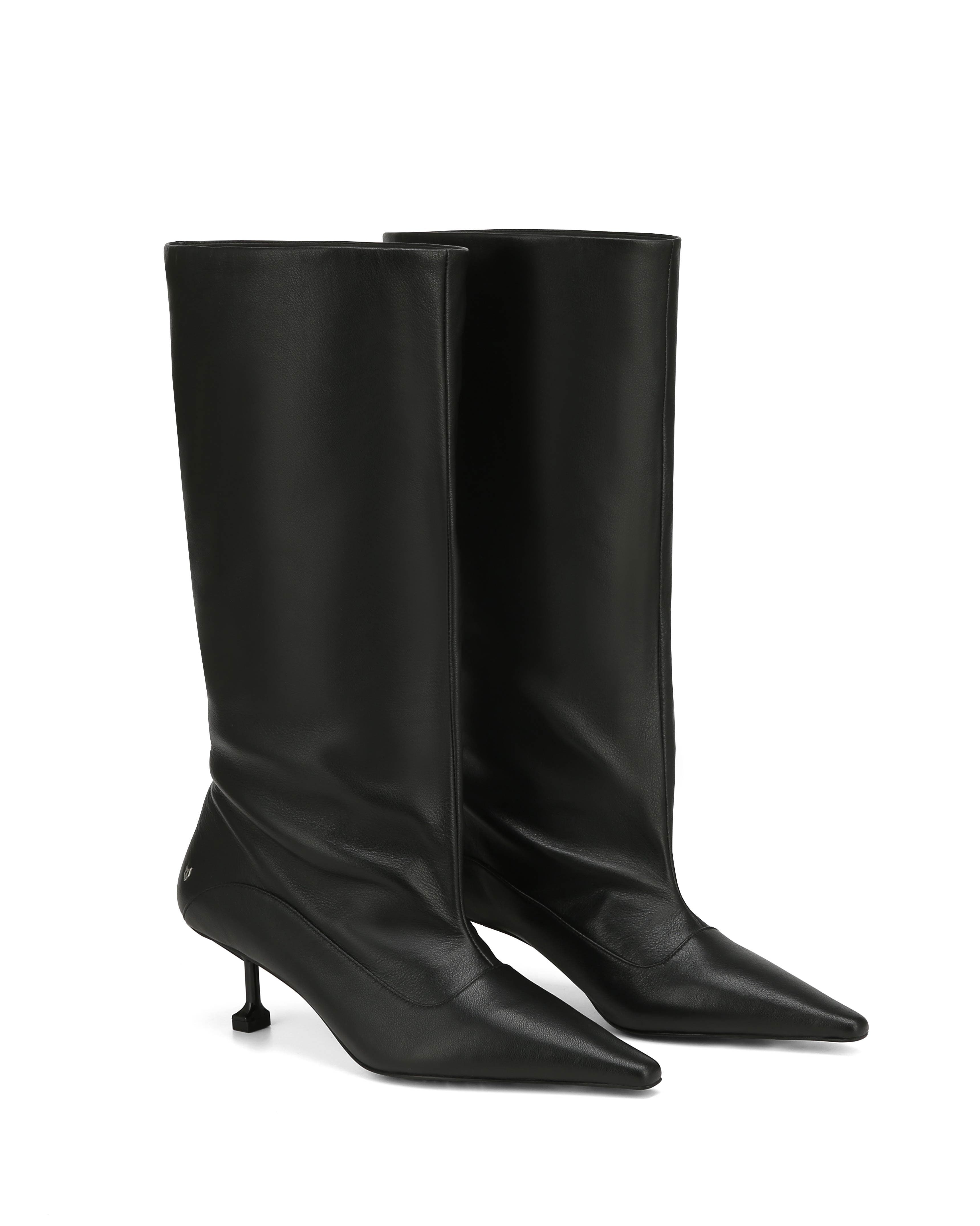 Naked Wolfe Tate Nappa Prince Leather Boot, Main, color, Black