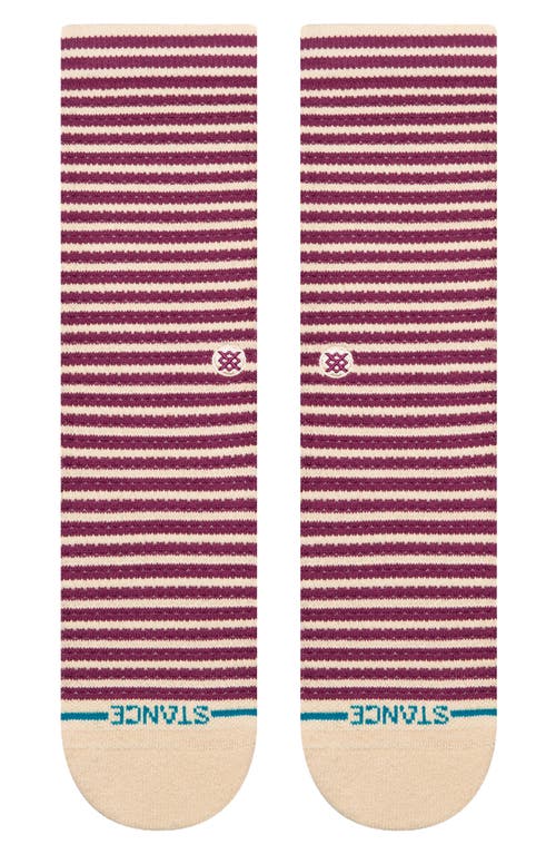 Stance Butter Blend™ Gregor Stripe Crew Socks In Grape